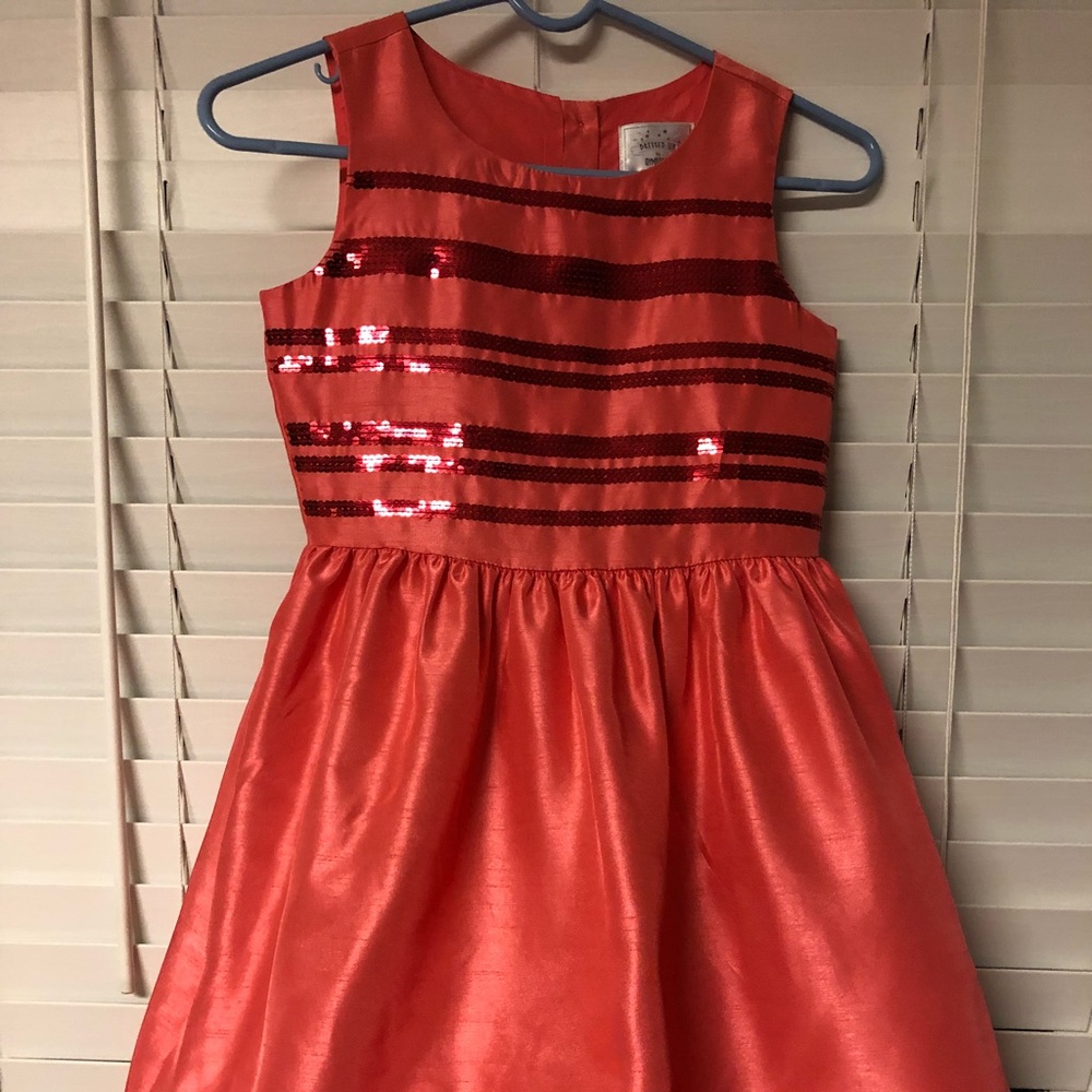 Gymboree “Dressed Up” Coral Dress Size 10
